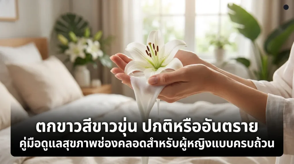 ตกขาวสีขาวขุ่น ปกติหรืออันตราย คู่มือดูแลสุขภาพช่องคลอดสำหรับผู้หญิงแบบครบถ้วน