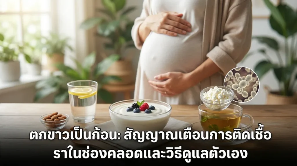 อาการตกขาวเป็นก้อนแป้ง สัญญาณเตือนเชื้อราในช่องคลอดพร้อมวิธีดูแลตัวเอง