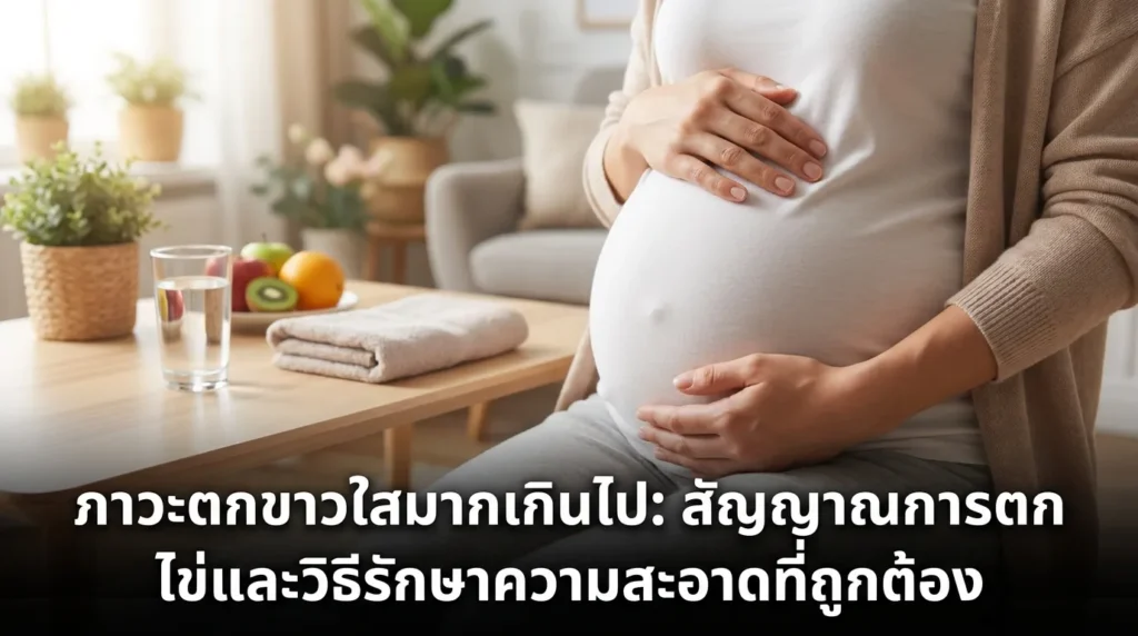 ตกขาวเป็นน้ำใสๆ เยอะมาก สัญญาณช่วงไข่ตกและวิธีดูแลความสะอาดอย่างถูกสุขอนามัย