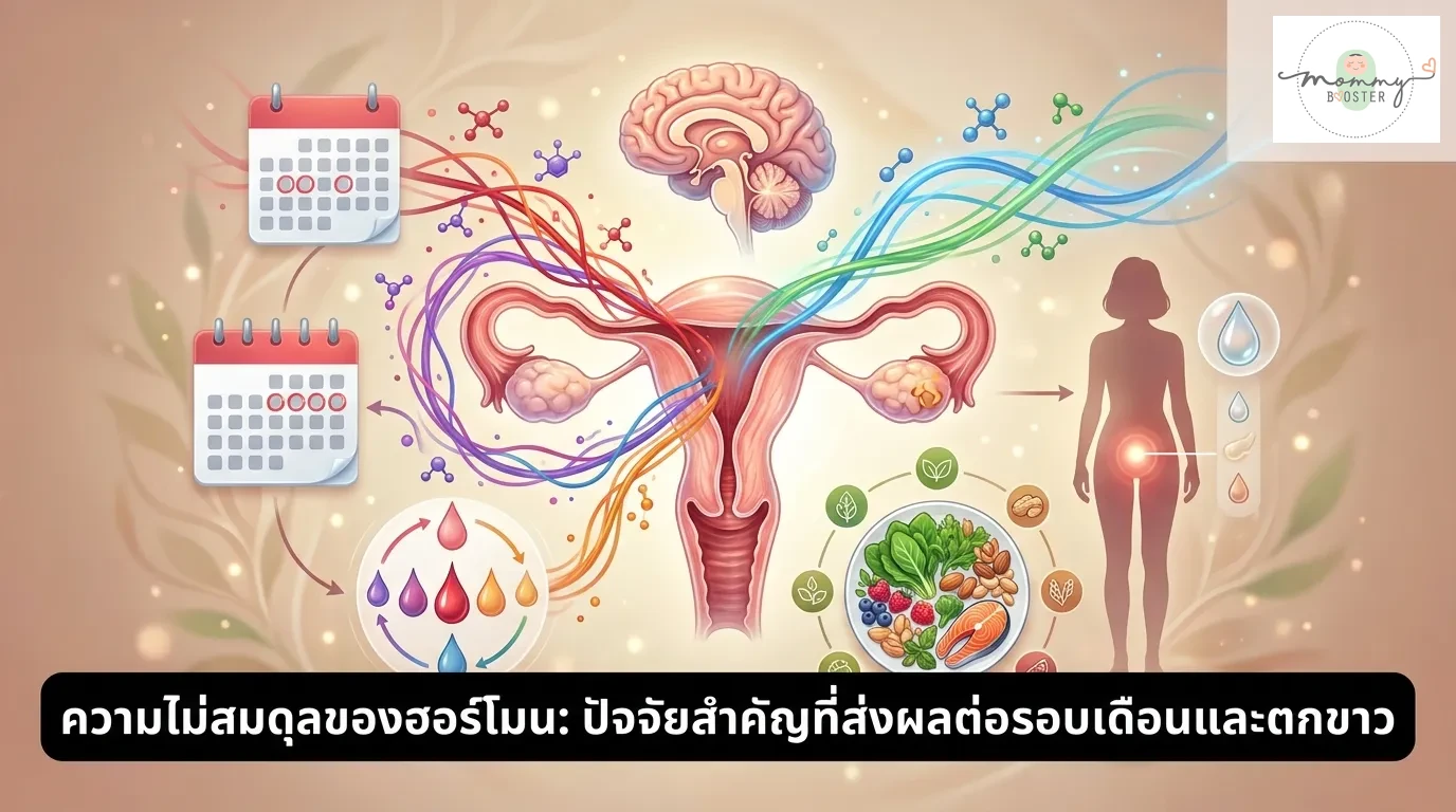 ฮอร์โมนผิดปกติ ปัจจัยสำคัญที่ส่งผลต่อรอบเดือนและตกขาว