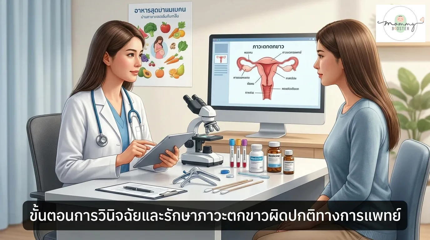 การวินิจฉัยทางการแพทย์และขั้นตอนการรักษาตกขาวที่ผิดปกติ