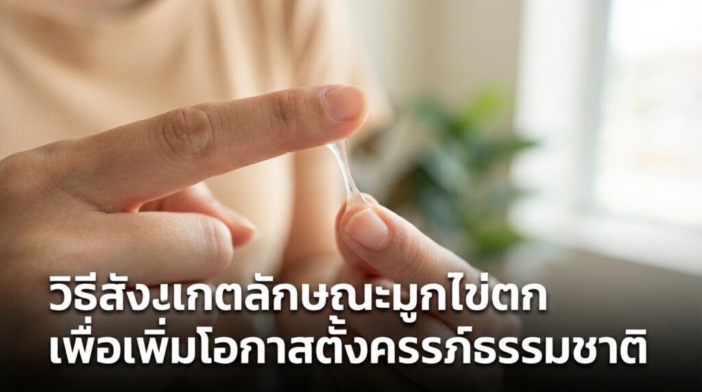 ทำความรู้จักลักษณะของมูกไข่ตกที่บ่งบอกถึงช่วงเจริญพันธุ์ พร้อมวิธีสังเกตความยืดหยุ่นของมูกช่องคลอดด้วยตัวเองเพื่อช่วยเพิ่มโอก
