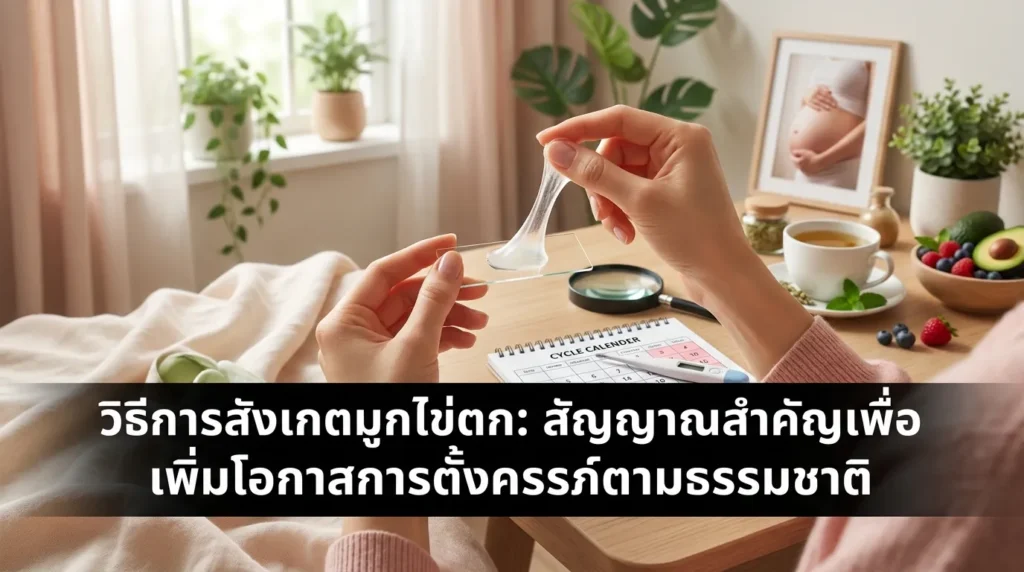 วิธีสังเกตมูกไข่ตก สัญญาณสำคัญที่ช่วยเพิ่มโอกาสตั้งครรภ์อย่างเป็นธรรมชาติ