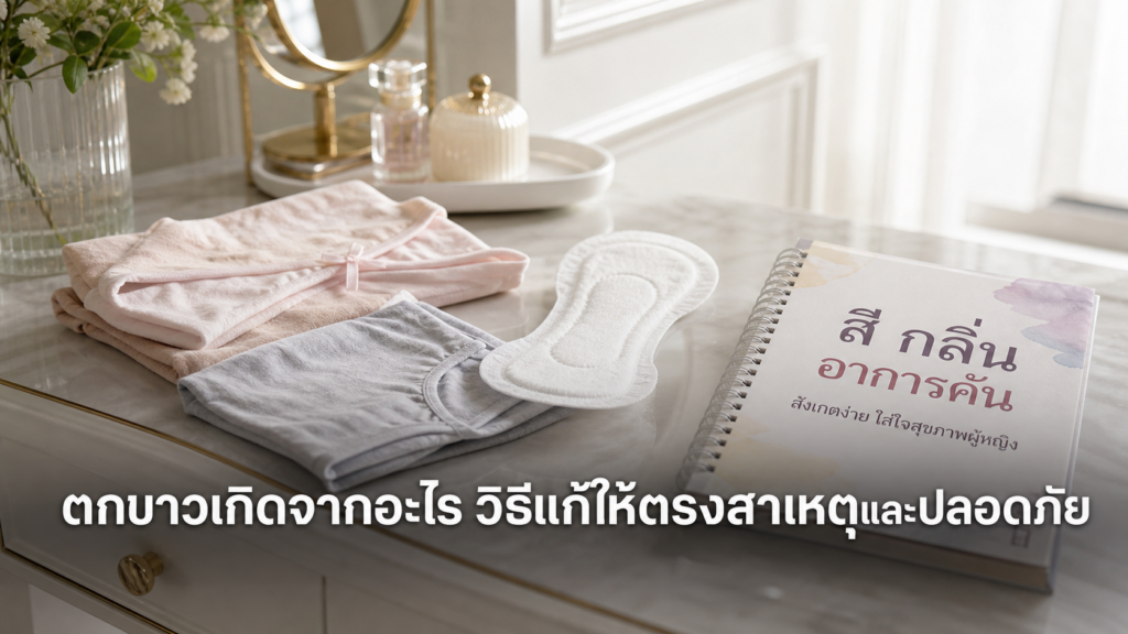 สมุดบันทึกอาการเพื่อดูว่าตกขาวเกิดจากอะไร วิธีแก้แบบใด