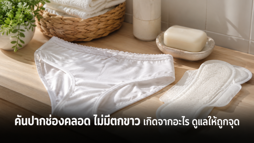 ของใช้ที่เกี่ยวข้องกับอาการคันปากช่องคลอด ไม่มีตกขาว