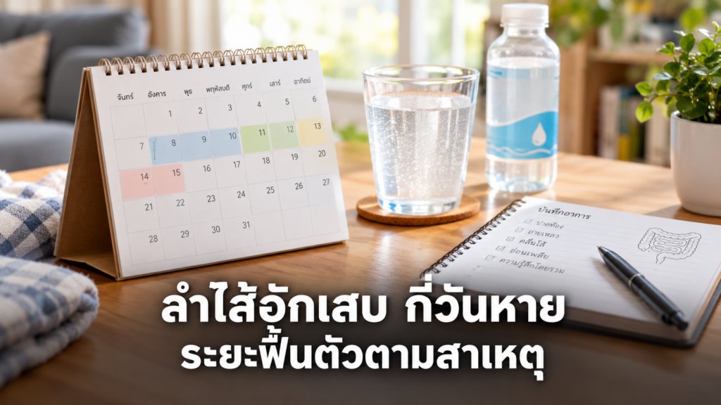ปฏิทินติดตามอาการลำไส้อักเสบกี่วันหาย
