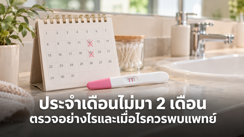 ประจำเดือนไม่มา2เดือนกับชุดตรวจการตั้งครรภ์