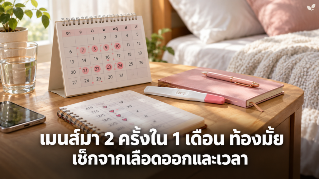 เมนส์มา 2 ครั้งใน 1 เดือนกับชุดตรวจครรภ์